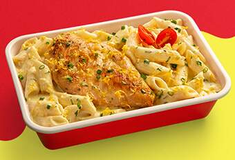 PENNE AO LIMÃO COM FRANGO GRELHADO IGUAL DA NONNA